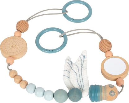 small foot Chain Seaside Made of Wood, Toy for Baby pram, Infant Carrier, and Crib, 12394 Pram chain