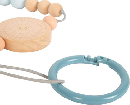 small foot Chain Seaside Made of Wood, Toy for Baby pram, Infant Carrier, and Crib, 12394 Pram chain