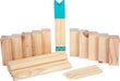 small foot Compact Kubb Viking Game "Active", made of wood, popular outdoor throwing game for the whole family, 12401 Kubb Active Viking Game