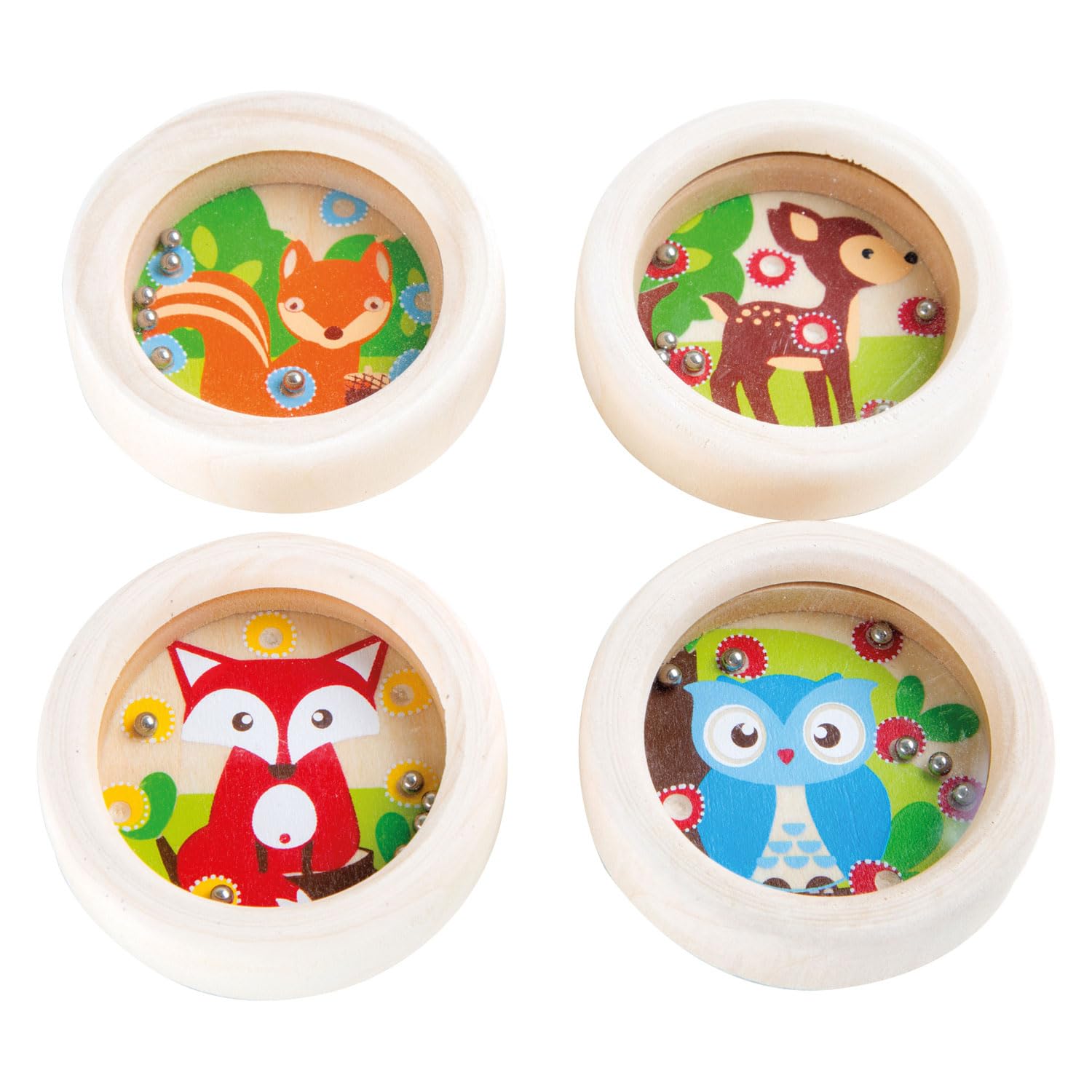 Mini Maze Ball with Animals 1pc Roe Deer