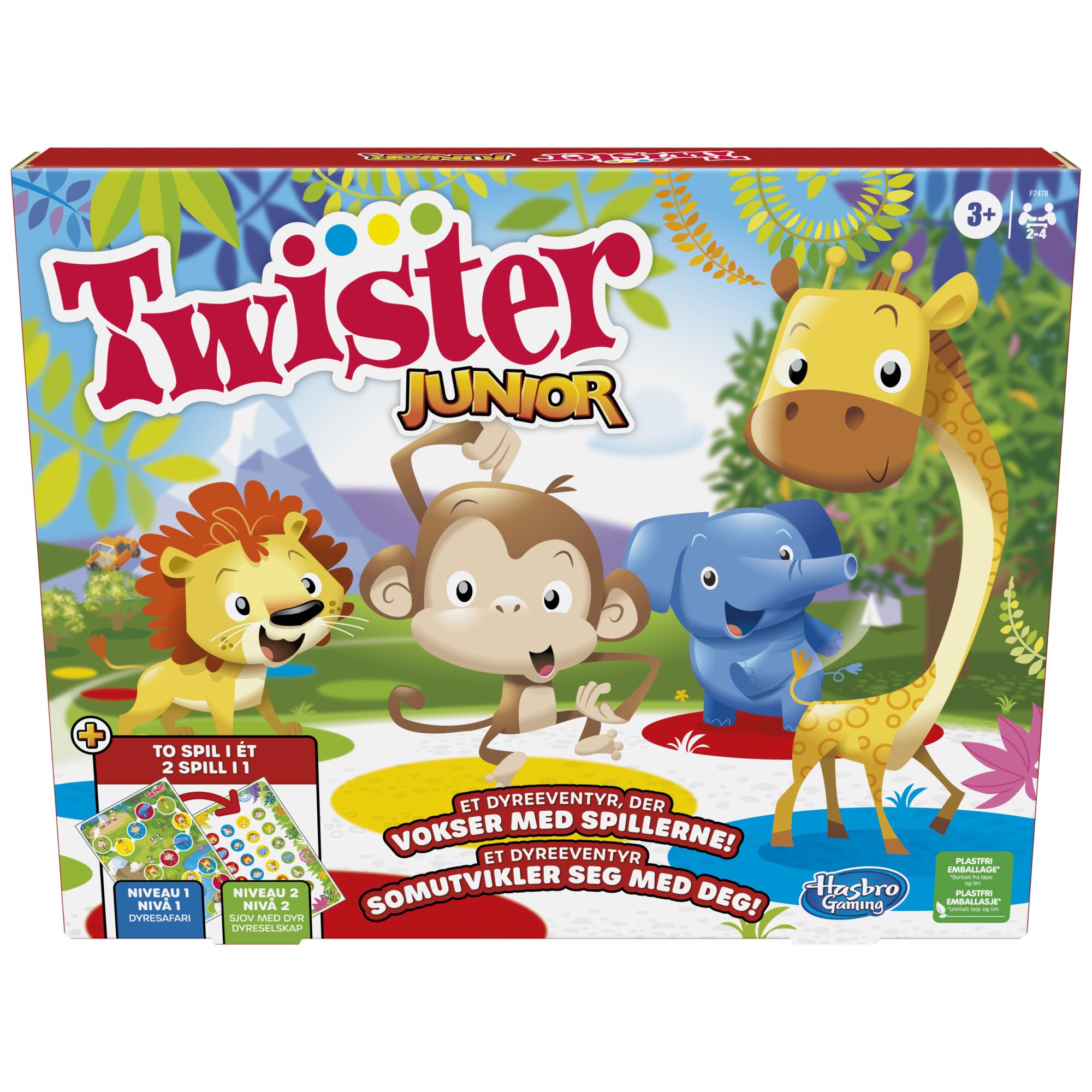 Hasbro Gaming - Twister Junior 2 games in 1 (F7478