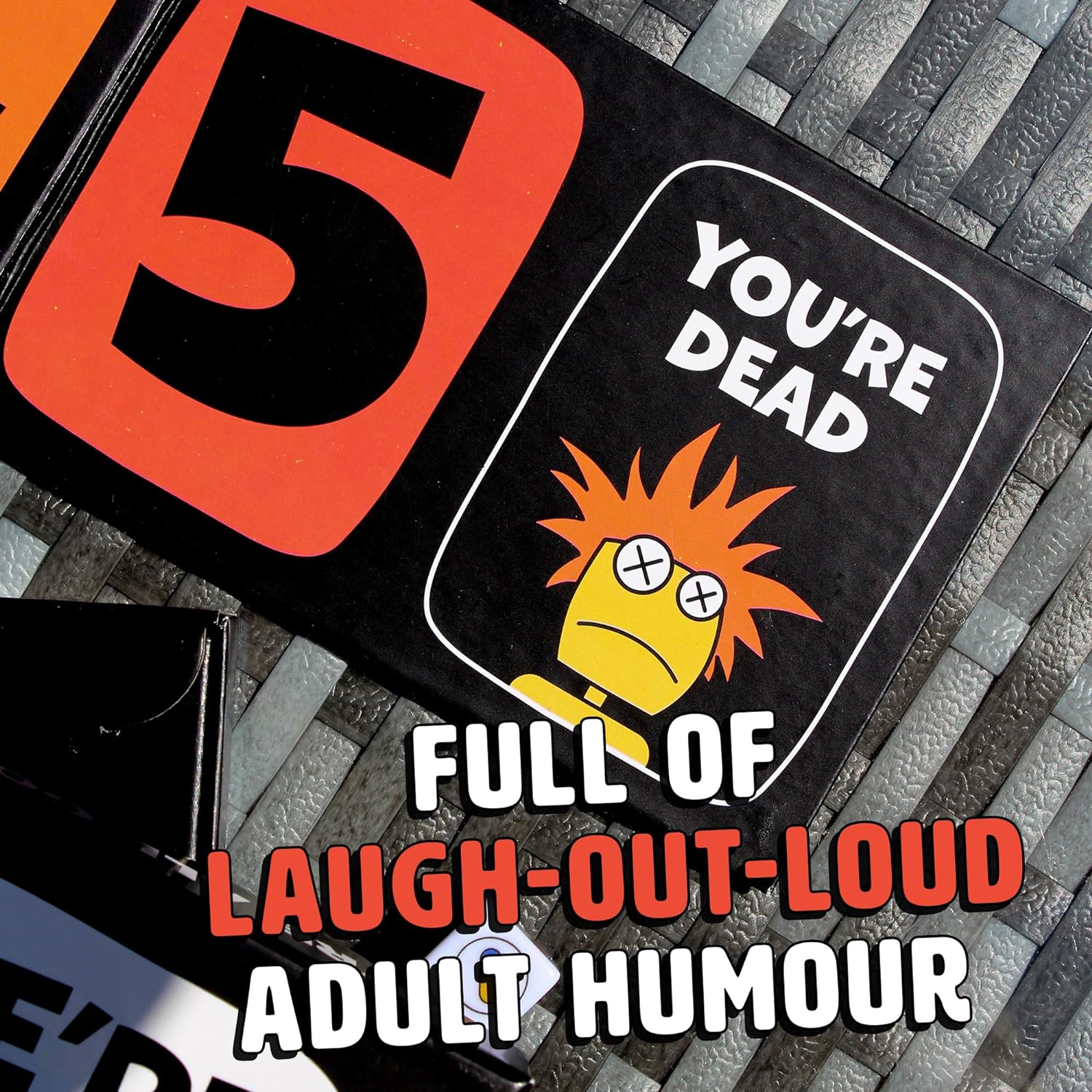 Ginger Fox We're All Gonna Die Hilarious Party Game for Adults - The Card Game of Dicing with Death – Great for Big Group Gatherings and Single Player Fun - 1+ Players, Age 16+