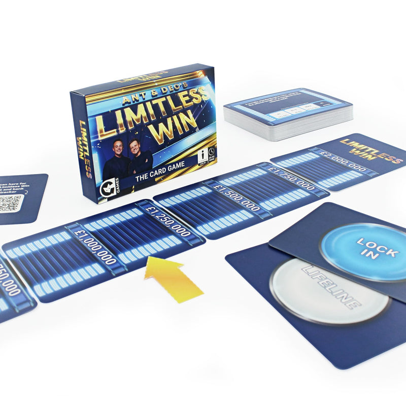 Ginger Fox Ant & Dec's Limitless Win Card Game Answer trivia questions and climb up the Limitless money ladder. Family Fun Based On ITVs Hit TV Game Show. For 1+ Players, Ages 8+
