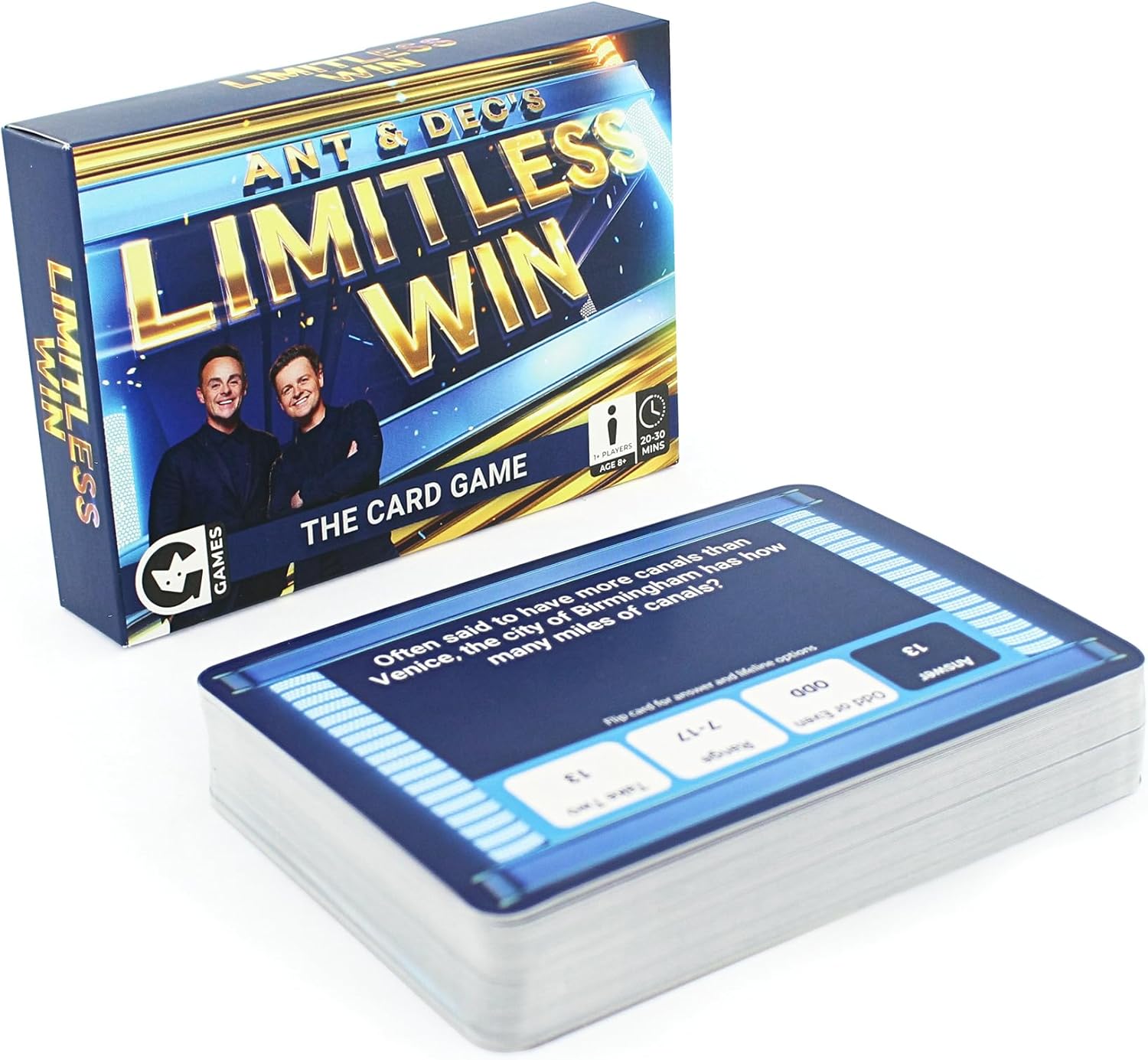 Ginger Fox Ant & Dec's Limitless Win Card Game Answer trivia questions and climb up the Limitless money ladder. Family Fun Based On ITVs Hit TV Game Show. For 1+ Players, Ages 8+