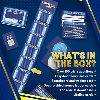Ginger Fox Ant & Dec's Limitless Win Card Game Answer trivia questions and climb up the Limitless money ladder. Family Fun Based On ITVs Hit TV Game Show. For 1+ Players, Ages 8+