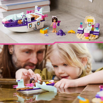 LEGO Gabby's Dollhouse Gabby & MerCat's Ship & Spa Boat Toy with Beauty Salon, Figures and Accessories, Playset Gift for Girls, Boys, Kids 4 Plus Years Old 10786