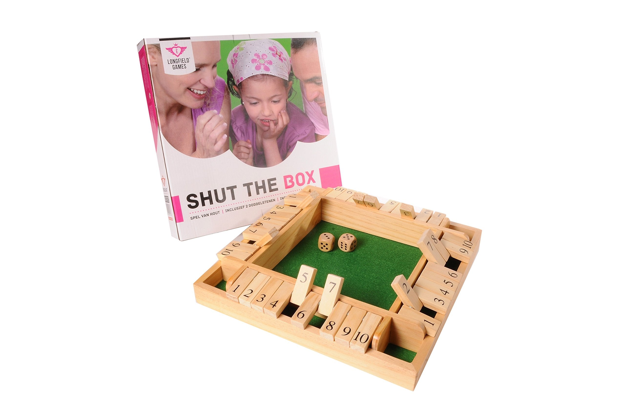 Engelhart 300407 Shut The Box for 2-4 Players
