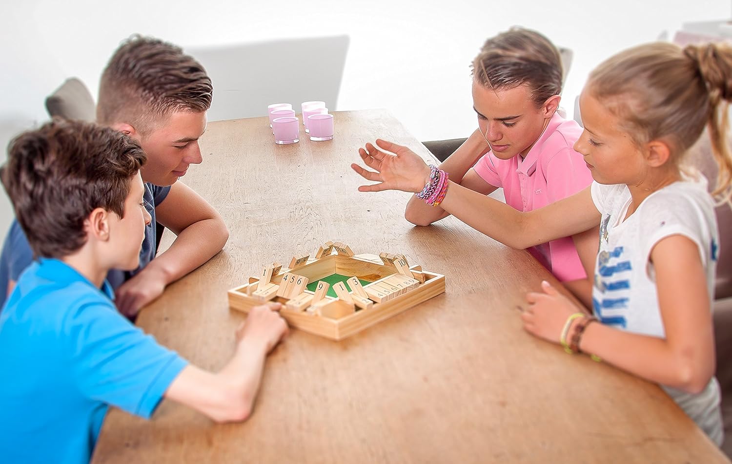 Engelhart 300407 Shut The Box for 2-4 Players
