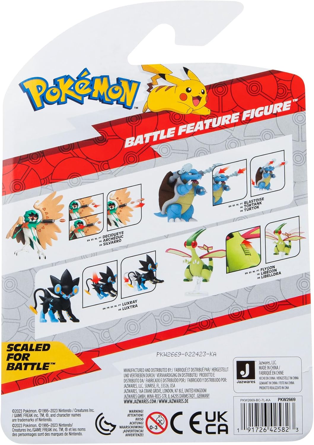 Pokémon PKW2669 Luxtra Pokemon 4.5" Battle Figure-Luxray