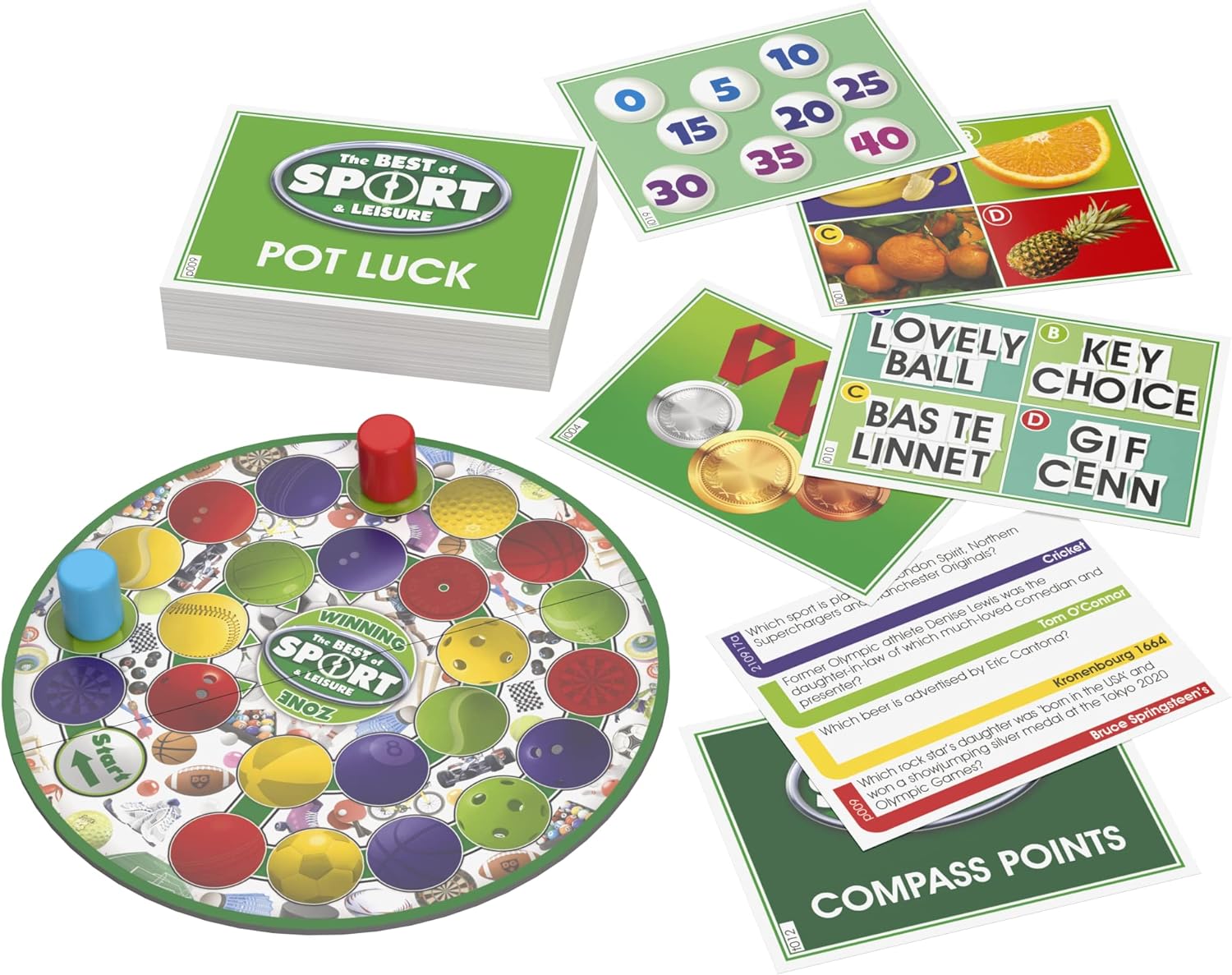 Drumond Park LOGO Mini Best of Sport and Leisure Board Game, Board Game for Sports Fans, Board Games for Travelling, Family Mini Games for Adults and the whole Family, Suitable from 12 Years+