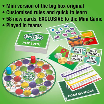 Drumond Park LOGO Mini Best of Sport and Leisure Board Game, Board Game for Sports Fans, Board Games for Travelling, Family Mini Games for Adults and the whole Family, Suitable from 12 Years+