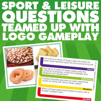Drumond Park LOGO Mini Best of Sport and Leisure Board Game, Board Game for Sports Fans, Board Games for Travelling, Family Mini Games for Adults and the whole Family, Suitable from 12 Years+