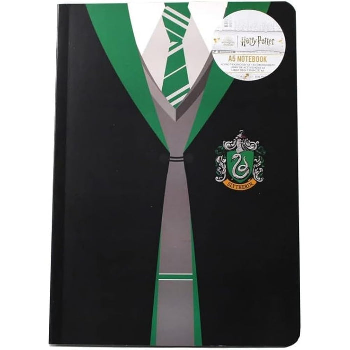 Harry Potter Half Moon Bay A5 Soft Notebook - Slytherin Uniform - Slytherin Merchandise - Journal Notebook A5 Merch