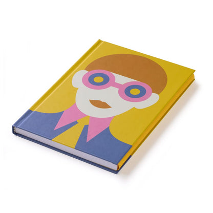 Olimpia Zagnoli Yellow Midsized Lined Notebook