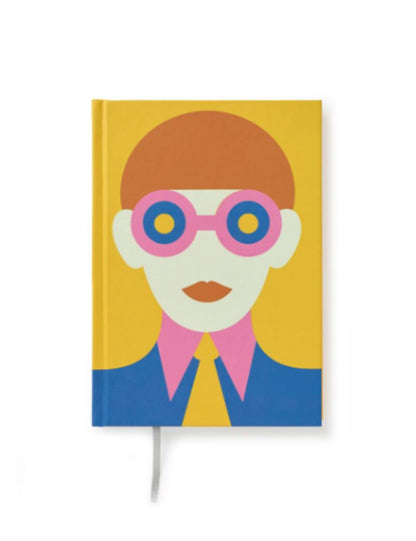 Olimpia Zagnoli Yellow Midsized Lined Notebook