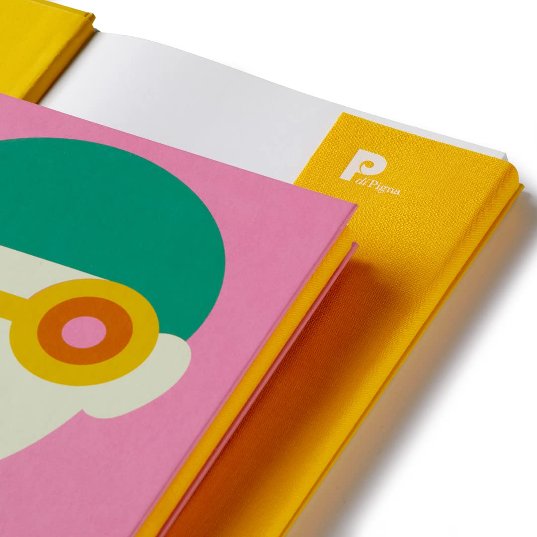 Olimpia Zagnoli Pink Midsized Lined Notebook