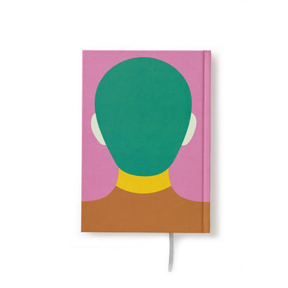 Olimpia Zagnoli Pink Midsized Lined Notebook