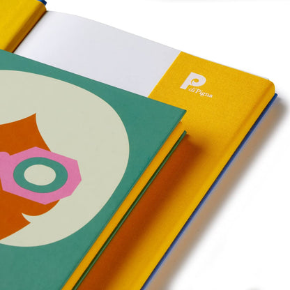 Olimpia Zagnoli Green Midsized Lined Notebook