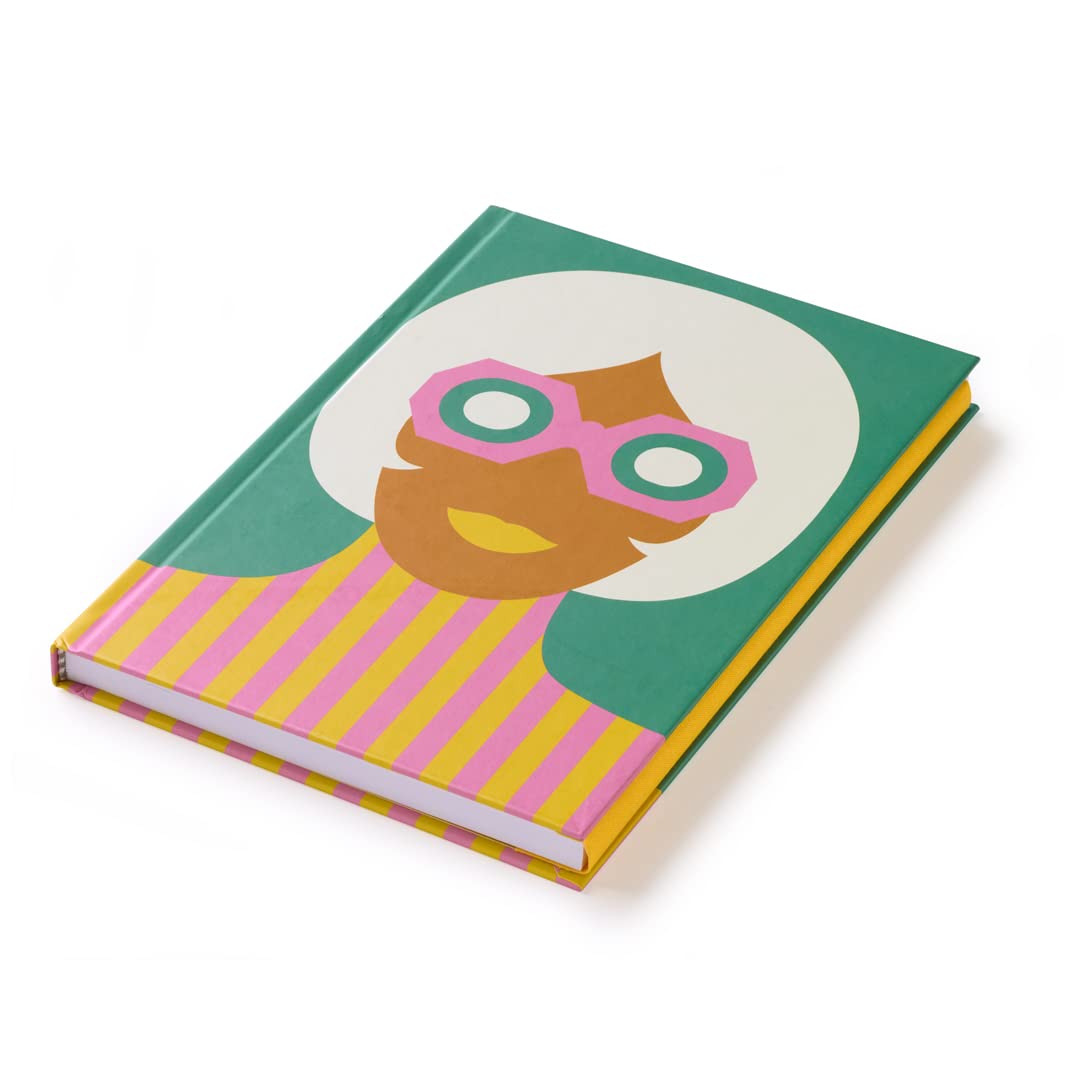 Olimpia Zagnoli Blue Midsized Lined Notebook