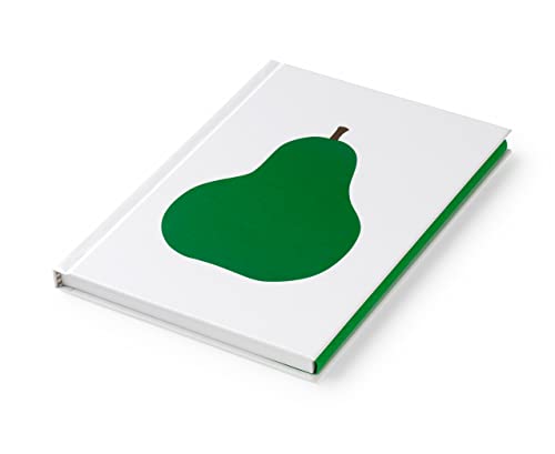 PdiPigna - Notebook white, unstriped A5 Hardcover ENZO MARI DANESE Two, La Pera