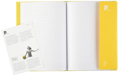 Bella Copia Yellow Midsized Lined Notebook