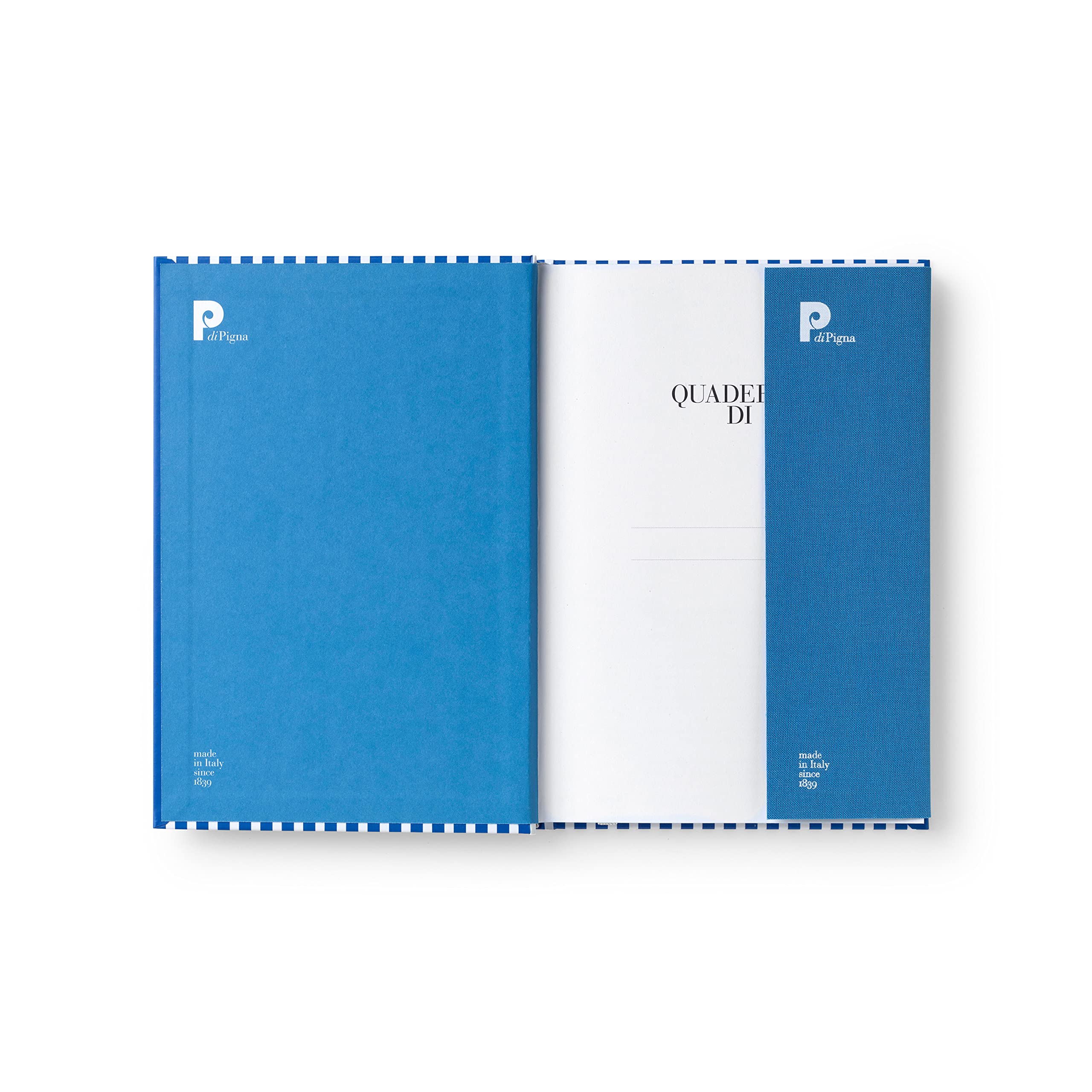 Bella Copia Blue Midsized Blank Notebook