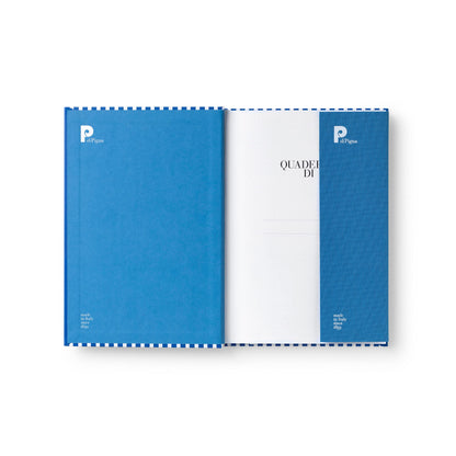 Bella Copia Blue Midsized Blank Notebook