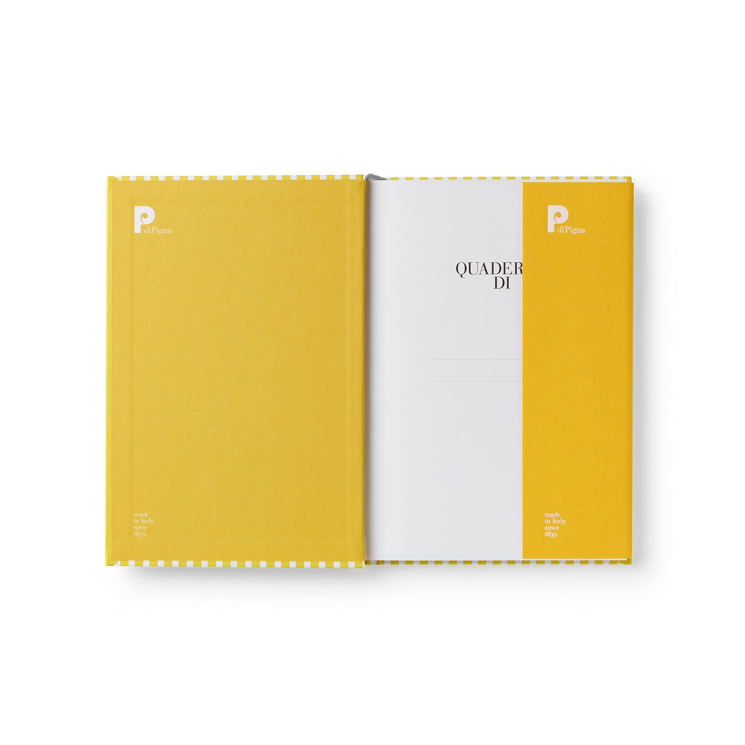Bella Copia Yellow Midsized Blank Notebook