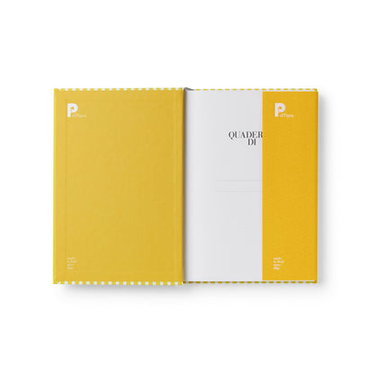 Bella Copia Yellow Midsized Blank Notebook