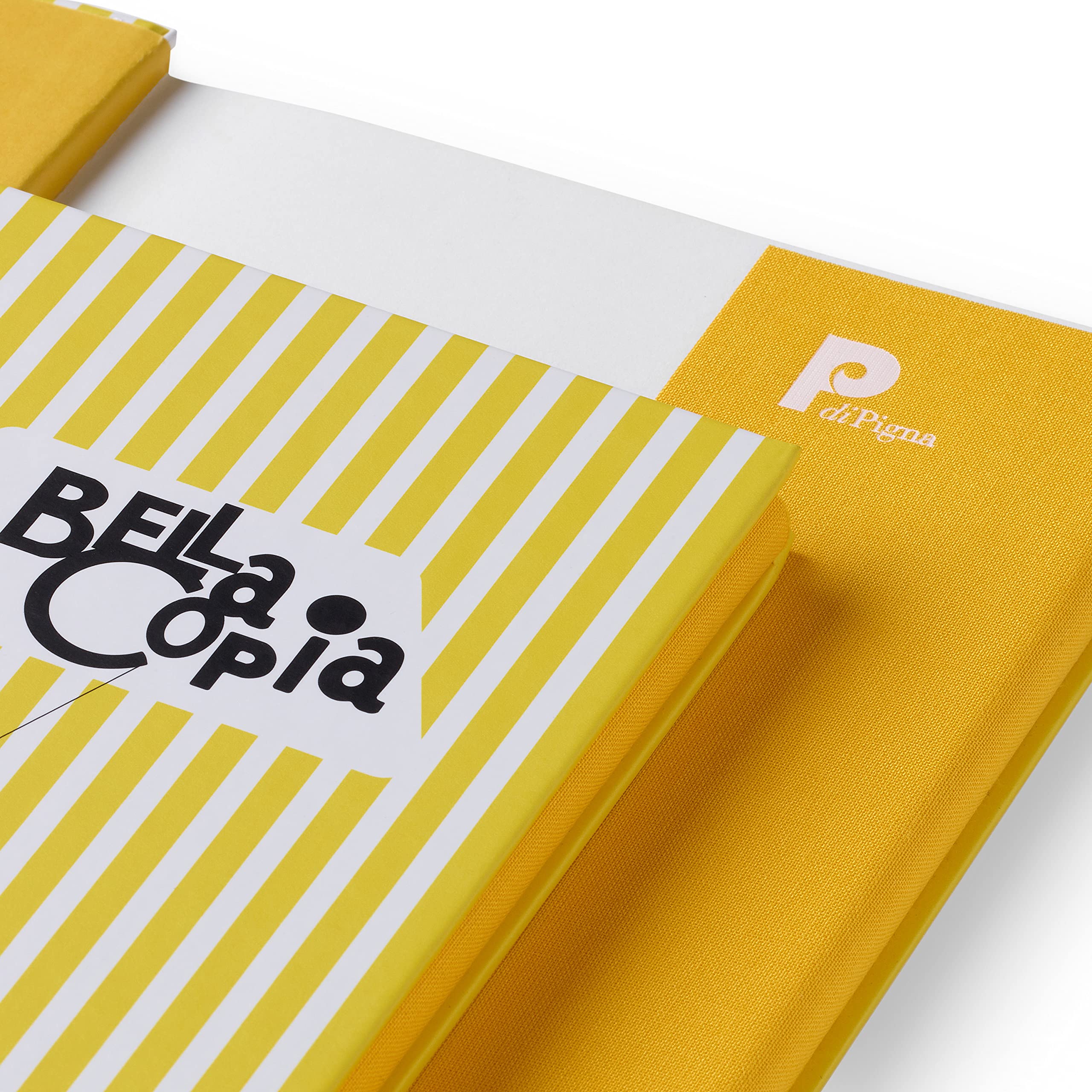Bella Copia Yellow Midsized Blank Notebook