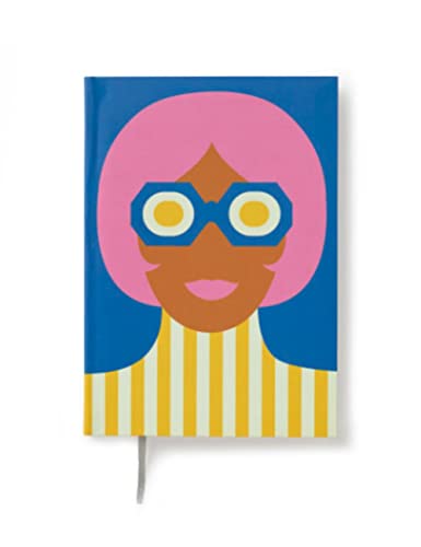 Olimpia Zagnoli Blue Midsized Blank Notebook