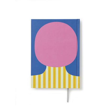Olimpia Zagnoli Blue Midsized Blank Notebook
