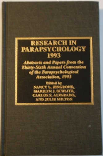 Research in Parapsychology 1993