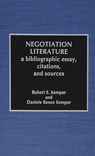 Negotiation Literature