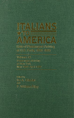Italians to America, May 1898 - April 1899