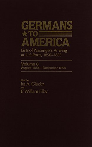 Germans to America, Aug. 4, 1854-Dec. 11, 1854