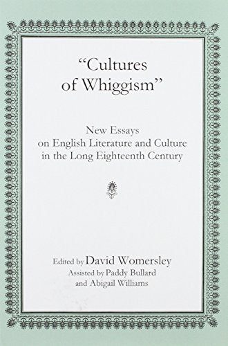 Cultures Of Whiggism