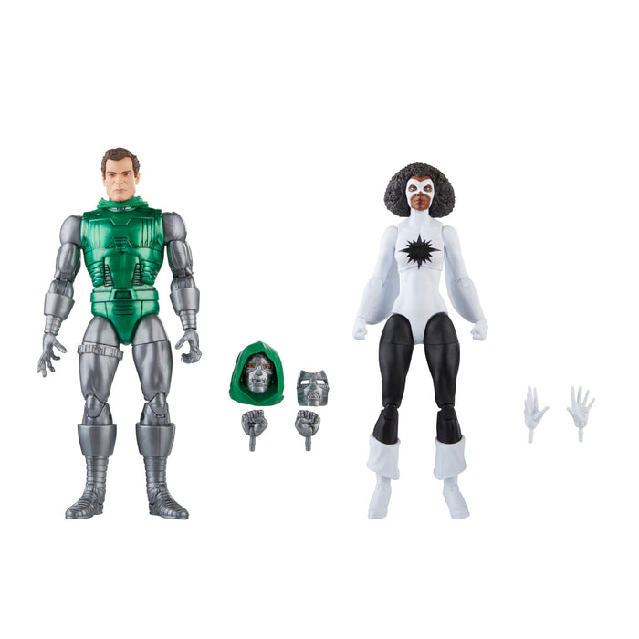 Marvel Hasbro Legends Series Captain vs. Doctor Doom, Avengers 60th Anniversary Collectible 6 Inch Action Figures