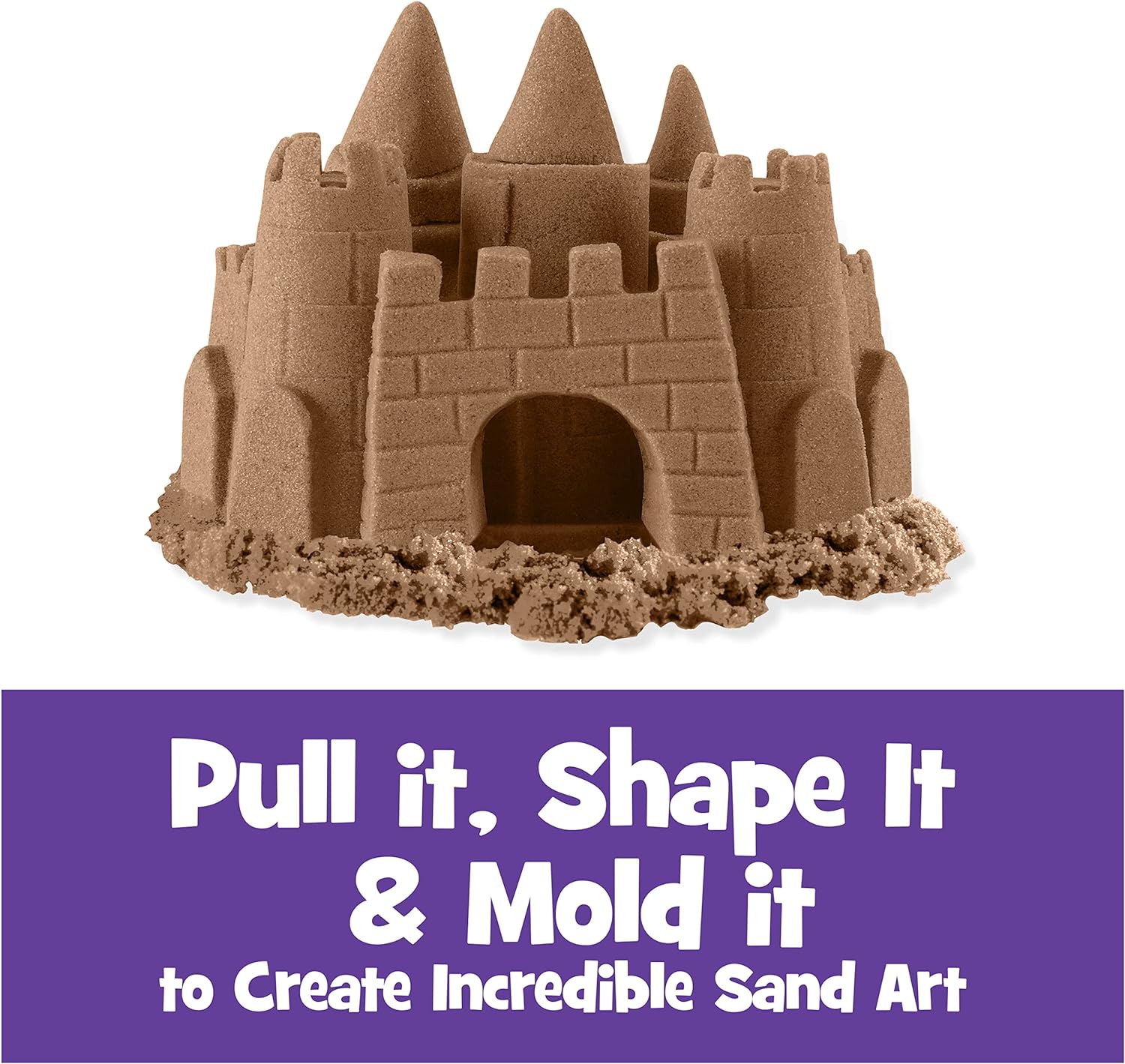 Kinetic Sand The Original Mouldable Sensory Play Sand, Brown, 906 g