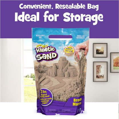 Kinetic Sand The Original Mouldable Sensory Play Sand, Brown, 906 g