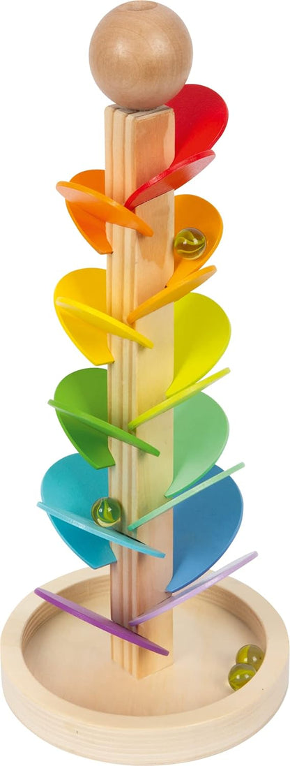 Small Foot Sound Run Rainbow Motor Skills Game for Children Including 4 Marbles from 3 Years Toys, 1187