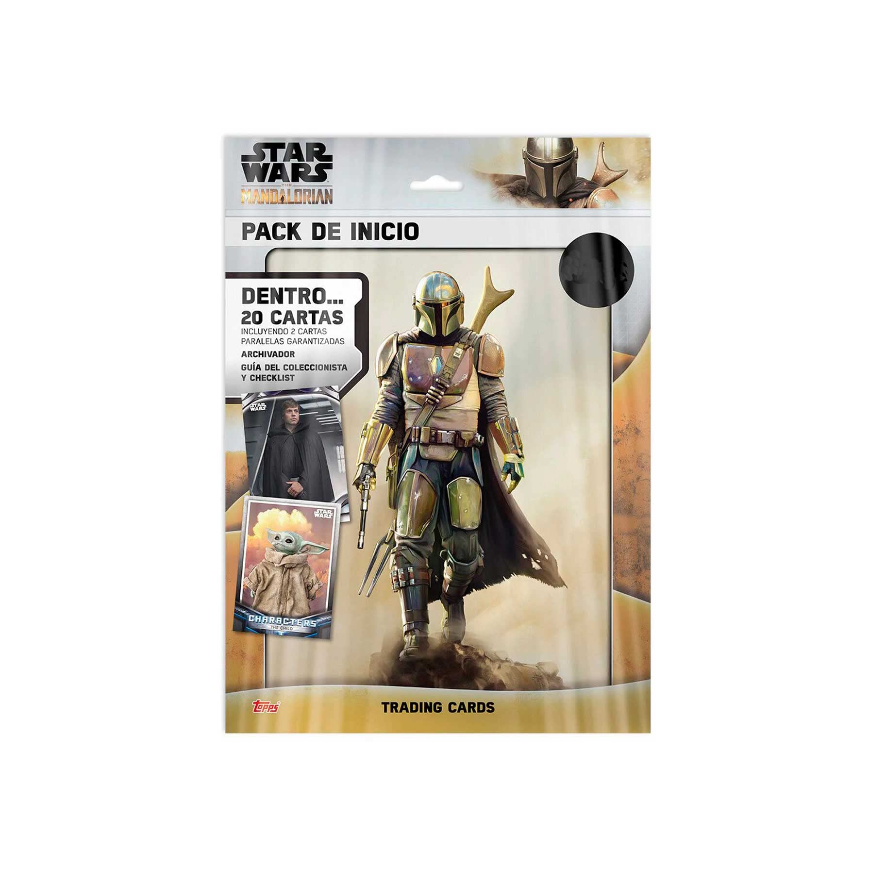 Topps Star Wars Mandalorian Trading Cards - Topps Starter Pack - Includes 20 Star Wars Cards including 2 premium parallel cards! Topps Starter Kit