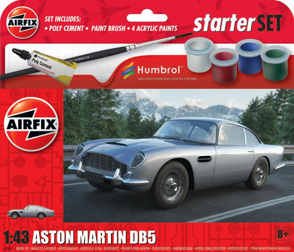 Airfix A55011 Starter Set-Aston Martin DB5, un Painted, 1:43 Scale