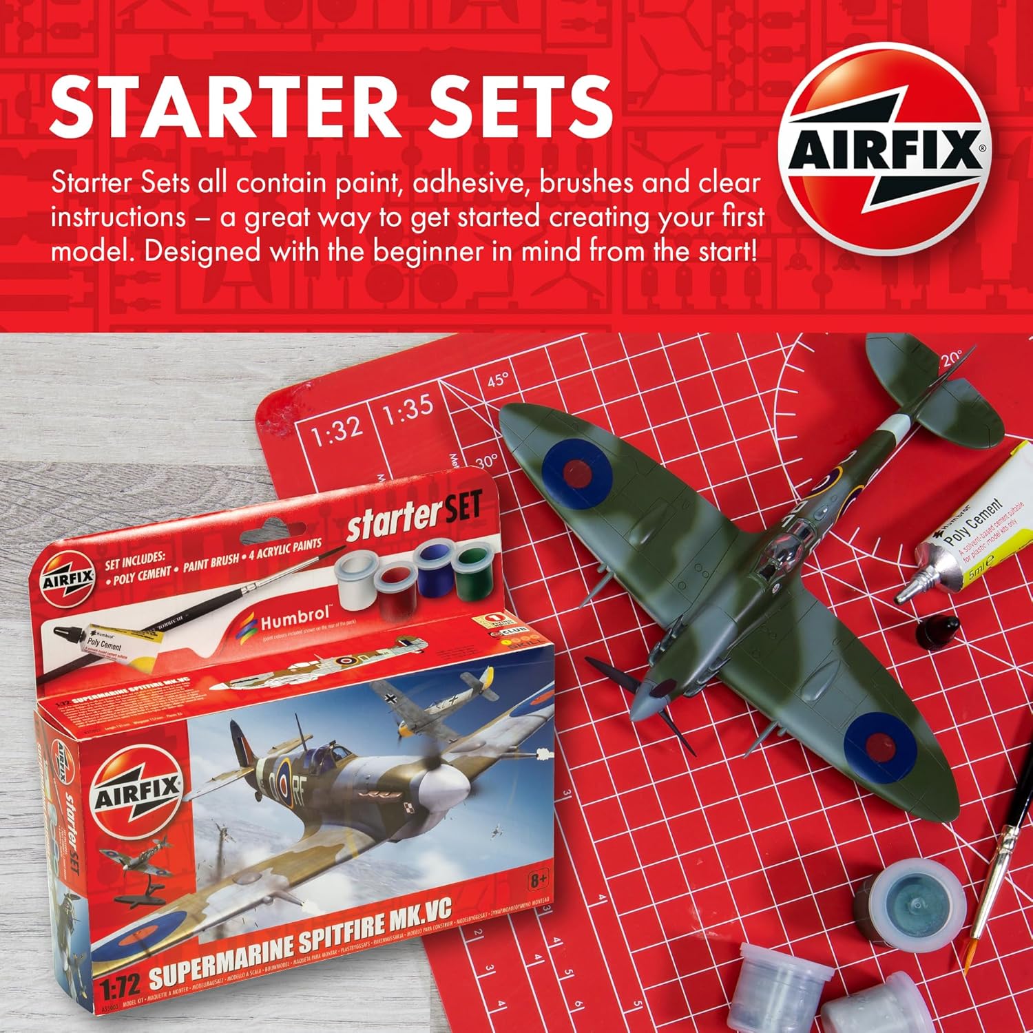 Airfix A55011 Starter Set-Aston Martin DB5, un Painted, 1:43 Scale