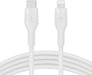 Belkin BoostCharge Flex Silicone USB Type C to Lightning Cable (2M/6.6ft), MFi Certified 20W Fast Charging PD Power Delivery for iPhone 14/14 Plus, 13, 12, Pro, Max, Mini, SE, iPad and More
