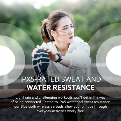 Belkin SOUNDFORM Flow True Wireless Earbuds with Active Noise Cancellation, Bluetooth Earphones with Wireless Charging, IPX5 Sweat and Water Resistant, 31H Play Time, for iPhone, Galaxy, Pixel - Black