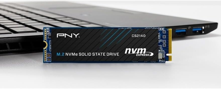 PNY CS2140 500GB M.2 NVMe Gen4 x4 Internal Solid State Drive (SSD) - M280CS2140-500-RB