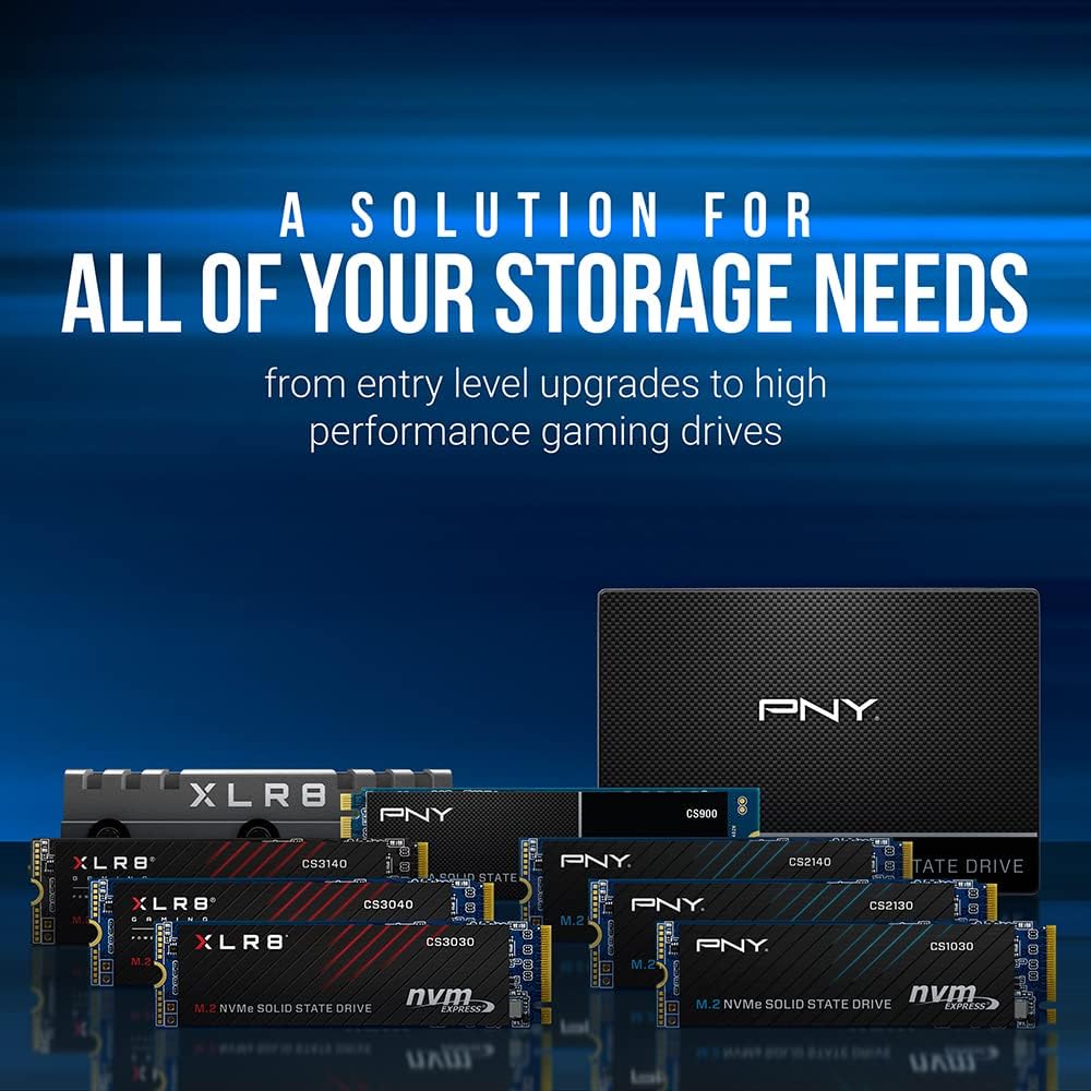 PNY CS2140 500GB M.2 NVMe Gen4 x4 Internal Solid State Drive (SSD) - M280CS2140-500-RB