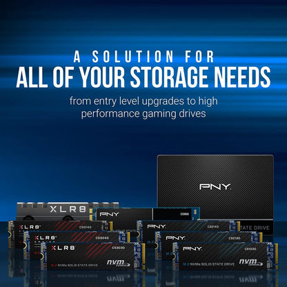PNY CS2140 500GB M.2 NVMe Gen4 x4 Internal Solid State Drive (SSD) - M280CS2140-500-RB
