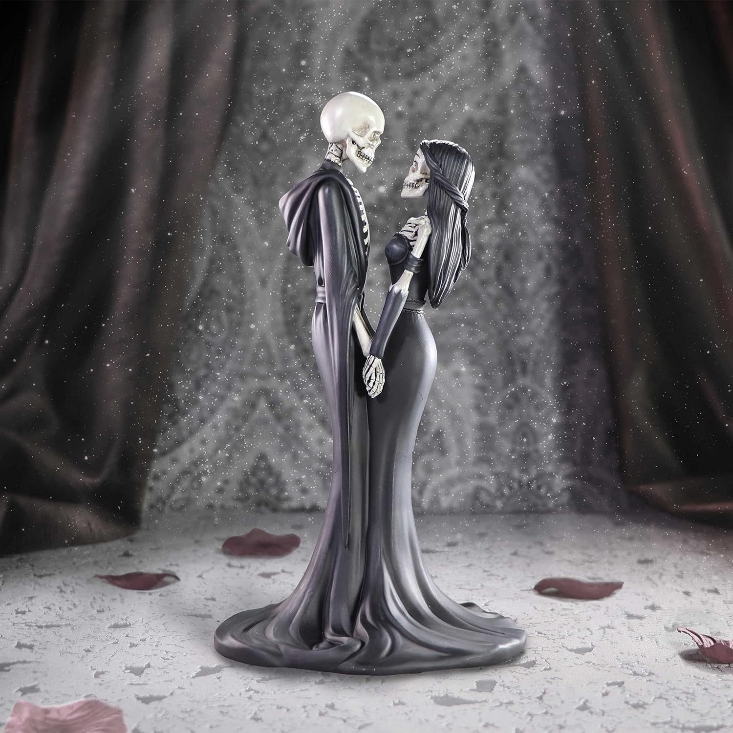 Nemesis Now Eternal Vow 24cm, Resin, Gothic Wedding Giftware, Skeleton Vow Figurine, Cast in the Finest Resin, Hand-Painted, Black and White
